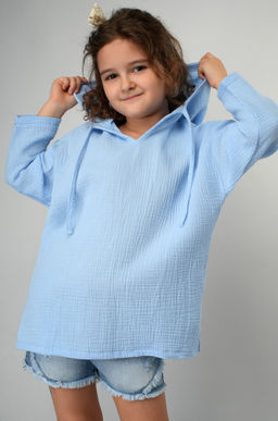 Детская хлопковая пляжная туника из муслина Happyfox