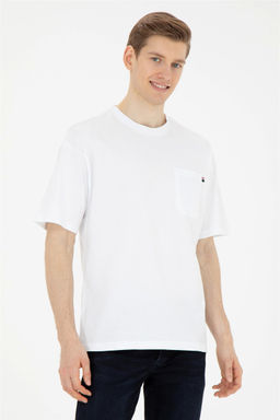 Мужская белая футболка - U.s. polo assn фото 4