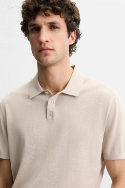 KNIT COTTON - SILK POLO SHIRT - Zara фото 5