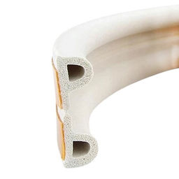 Уплотнитель резин.самокл.Р-проф. белый 9х5.5ммх100м