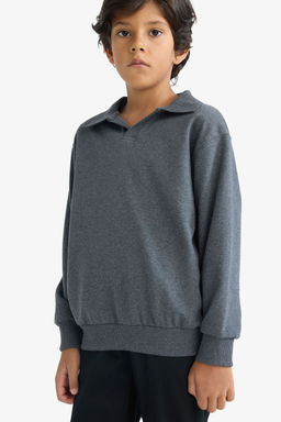 Apa_ Yaka Sweatshirt Erkek _ocuk