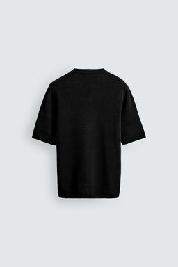 V-NECK KNIT T-SHIRT - Zara фото 8