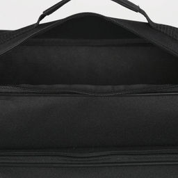 Сумка мужская Luris, 2 отдела на молнии, 2 наружных кармана, 40×16×28 см, чёрная