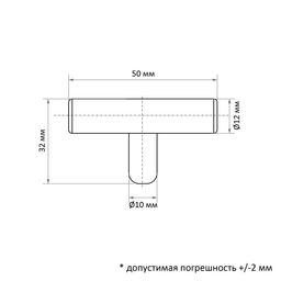 Цена за 4 шт. Ручка-кнопка CAPPIO PK332 LIGHT, d=12 мм, цвет сатиновый никель