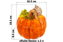 Банка для печенья 1,2 л 16,5*16,5*18,5 см Ёжики, с крышкой, керамика - Elan gallery фото 2