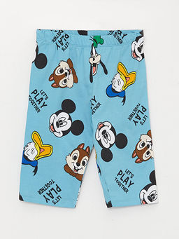 Bisiklet Yaka Uzun Kollu Mickey Mouse Bask?l? Erkek Bebek Pijama Tak?m? - Waikiki фото 3
