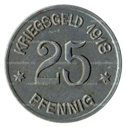 Монета 25 пфеннигов 1918 года Германия Нотгельд (Кобленц)
