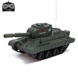 Танк радиоуправляемый Победитель, стреляет BB пулями, работает от аккумулятора, цвет зелёный