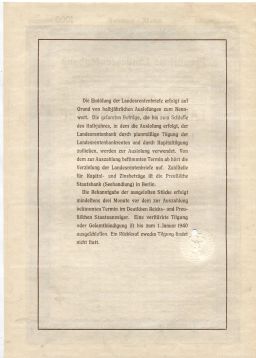 Облигация 4,5% 1000 рейхсмарок 1937 года Германия