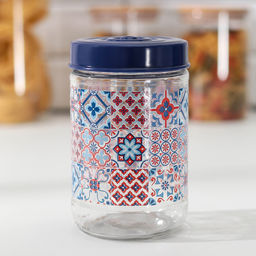 Банка для сыпучих продуктов «Мозаика», 660 мл, 9×14 см, стекло