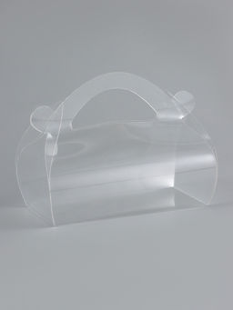 Цена за 5 шт. Складная прозрачная коробка из PVC, для упаковки подарков, 9.9?4.9?5.5 см