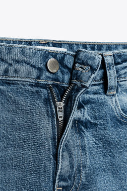 Z.10 HIGH-WAIST BELTED CULOTTES JEANS - Zara фото 10