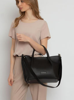 Женская кожаная сумка Richet 2910LN 376 Черный