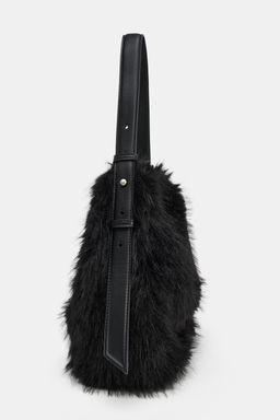 FAUX FUR BUCKET BAG - Zara фото 3