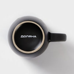 Кружка Доляна «Кот чёрный», 400 мл, керамика, цвет чёрный