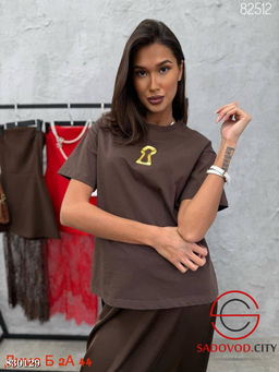 Футболка женская из хлопка