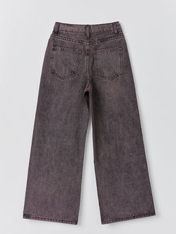 Джинсы для девочек коричневые Wide leg - Mark formelle фото 10