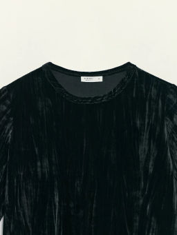 Футболка с коротким рукавом из бархата / Zarina