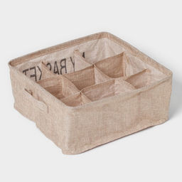 Органайзер для хранения белья Доляна My Basket, 9 ячеек, 282812 см, бежевый  фото 5