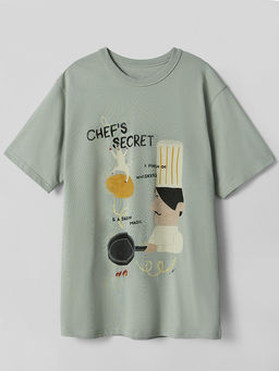 Футболка мужская зеленая прямого кроя - Mark formelle фото 4