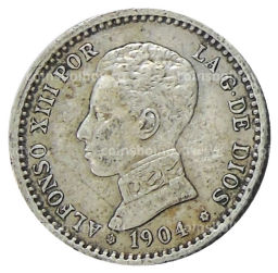 50 сентимо 1904 года Испания