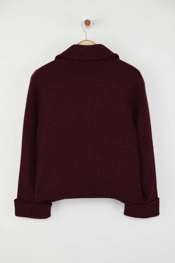 Gri Regular Kal?p Kase Triko Cep Detayl? Ince Ceket Mont TWOAW26MO00113 - Trendyolmilla фото 12