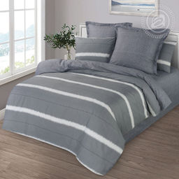 Постельное белье Саймон (сатин Престиж) Евро/Пододеяльник (молния): 1 шт. - 220*200; Простыня: 1 шт. - 220*240; Наволочка (клапан, ушки): 2 шт. - 70*70; Наволочка (клапан): 2 шт. - 50*70 Престиж - Артпостель фото 2