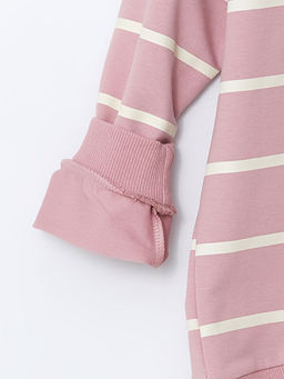 Bisiklet Yaka Bask?l? K?z ?ocuk Sweatshirt