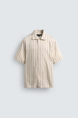 CAMISA FLUIDA RAYAS / Crudo - Zara фото 8