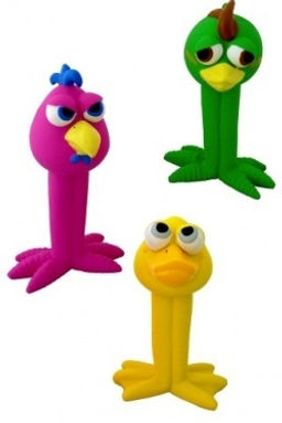 Латексная игрушка для собак "Веселые птички", 17см, цвета в ассортименте (Latex funny birds in assorted colours) 140085 140085