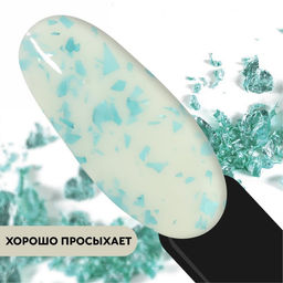 Гель лак для ногтей, MILK POTAL, 3-х фазный, 8мл, LED/UV, цвет белый/голубой (07) - Queen fair фото 4