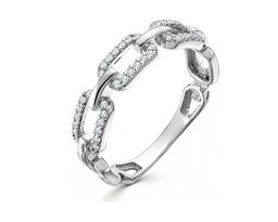 Кольцо из серебра куб.циркон., В10-0937