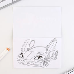 Блокнот-раскраска, трафарет, цветные мелки, линейка «23 февраля: Для будущего защитника»