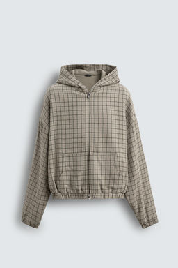 CHECK BOXY FIT JACKET - Zara фото 8