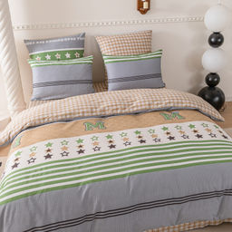 Комплект постельного белья Люкс Сатин 100% хлопок на резинке AR368 180*200*25;160*200*25;140*200*25 2 спальный 70-70 2 шт;50-70 2 шт