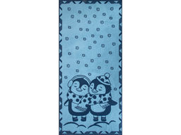 Полотенце махровое 6с102.411ж1 Пингвики(джинс) 67х150см