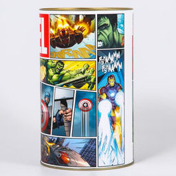 Копилка металлическая, 20.5 см × 12 см × 12 см, XXL MARVEL, Мстители
