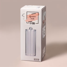 Органайзер для хранения ватных дисков, с крышкой, d=7×19.5 см, белый