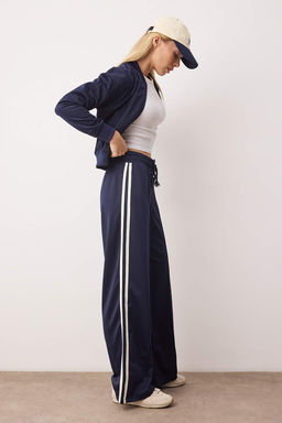 Lacivert Cizgili Dalg?c/Scuba Kumas Spor Orme Esofman Alt? THMAW26EA00008 - Trendyolmilla фото 2