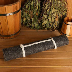 Лежак для бани Классический, войлок, темный, 150х50см - Добропаровъ фото 14