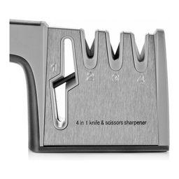 Точилка 4 в 1 для кухонных ножей и ножниц Walmer Marshall, цвет серый