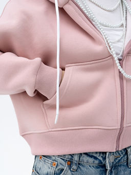 Толстовка укороченная футер 3х нитка с начесом. - Binita фото 6