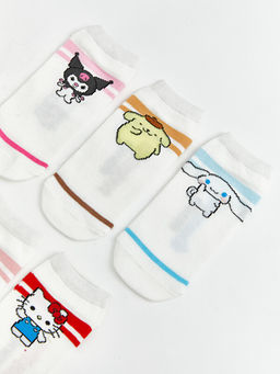 Hello Kitty Lisansl? K?z ?ocuk Patik ?orap 5li