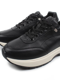 03-A970-1 BLACK Кроссовки женские (натуральная кожа)