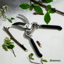 Секатор плоскостной, 8 (20 см), с металлическими ручками, Greengo фото 11