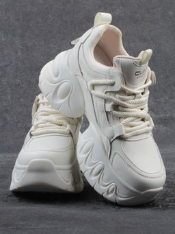 03-9E-1 LT. BEIGE Кроссовки женские (натуральная кожа, искусственная кожа) - Фабричный китай фото 16