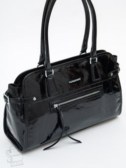 Сумка женская кожаная 8053Q black Polina&Eiterou  фото 4