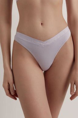 CONTE FLEXIBLE LBR 2238 Трусы бразилиана с V-образной линией талии и фигурным вырезом lavender