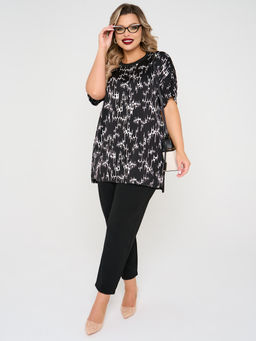 Блузка 0087-29 черный матовый