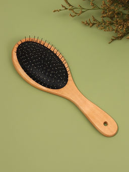 Расчёска массажная, деревянная, 8.2×23.3(±1) см